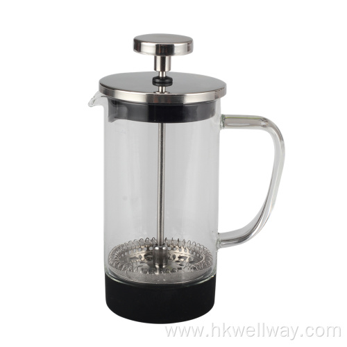 Borosilicate Glass French Press With Plastic Outer Base